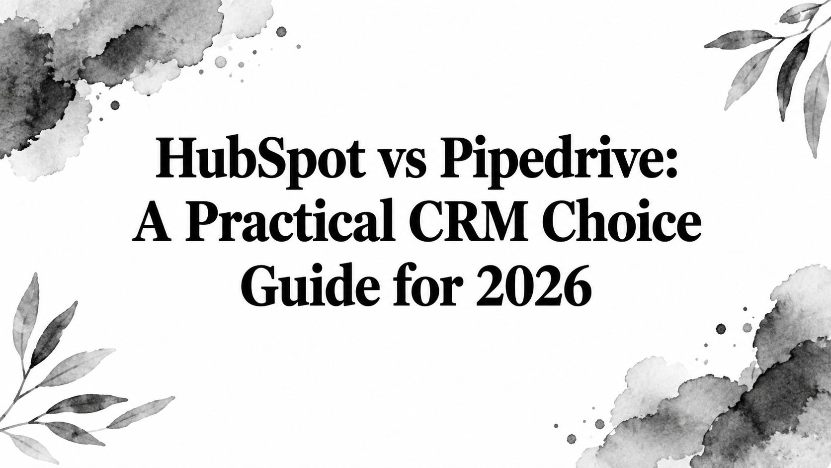 HubSpot vs Pipedrive: A Practical CRM Choice Guide for 2026